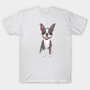 Smiling dog Boston Terrier T-Shirt